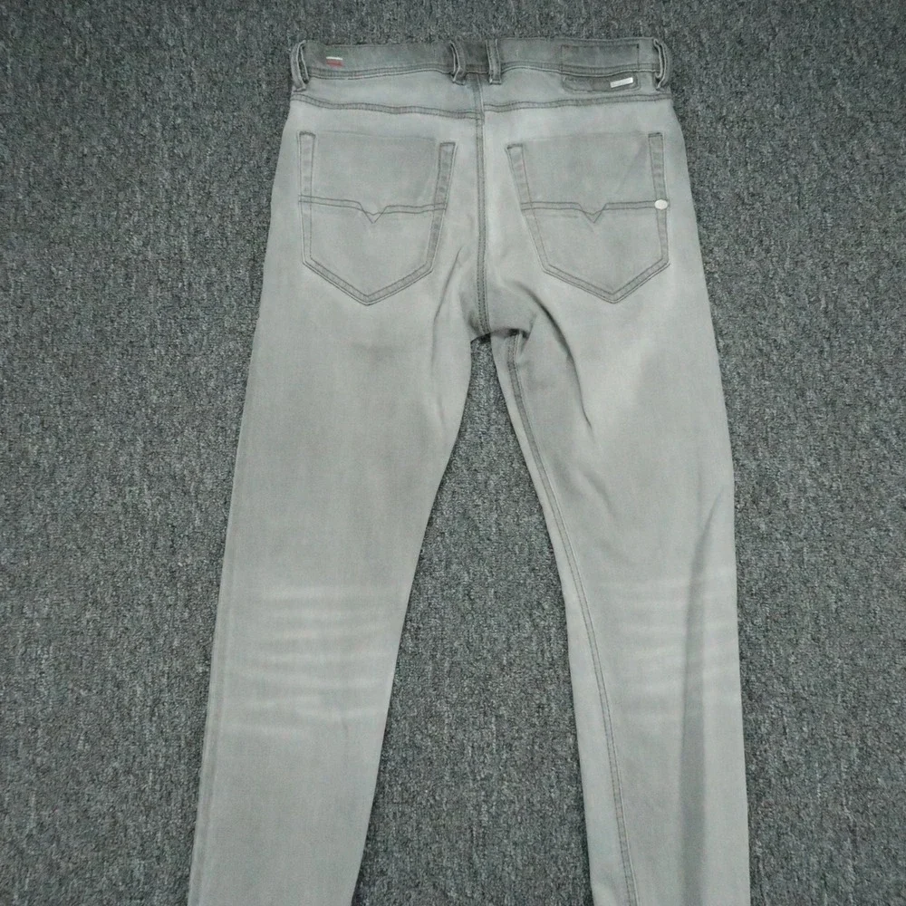 Diesel Jeans Mens 28x30 Gray Tepphar Slim Carrot Tapered Stretch 5 Pocket DNA